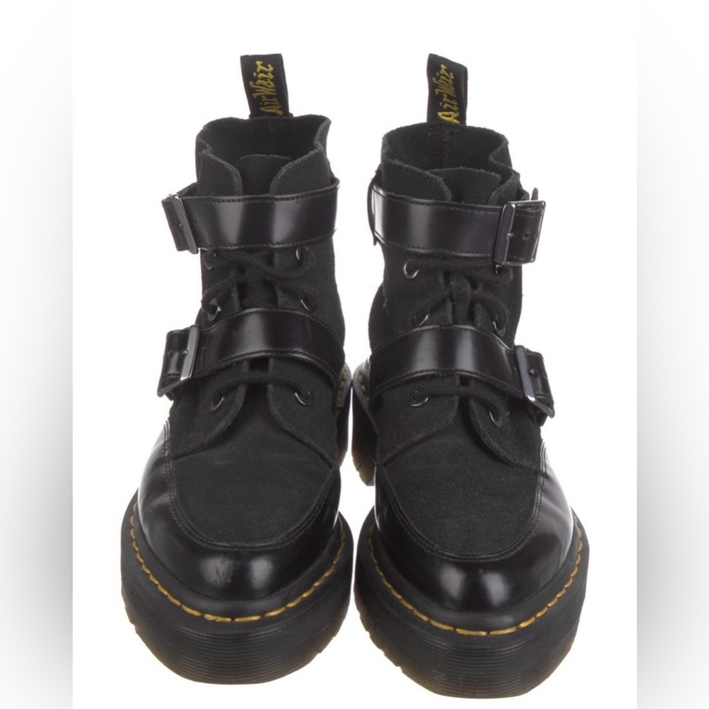 ❤️Dr. Martens RARE Black Real Suede & Leather Women’s Boots